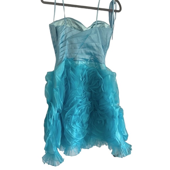 Jovani Strapless Blue Dress - Picture 4 of 4